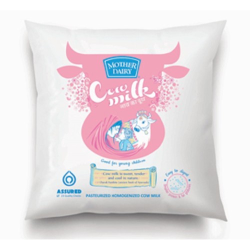 Buy Mother Dairy Cow Milk Pouch 500 Ml Online in India | StarQuik, a ...