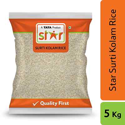 Buy Star Surti Kolam Rice 1 Kg Online in India | StarQuik, a TATA