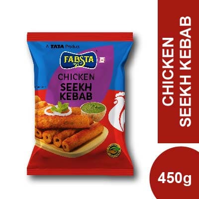 Buy Fabsta Chicken Seekh Kebab 450Gm