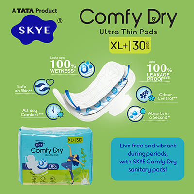Buy Skye Comfy Dry San Pads Xl Plus Pack Of 30 Online in India